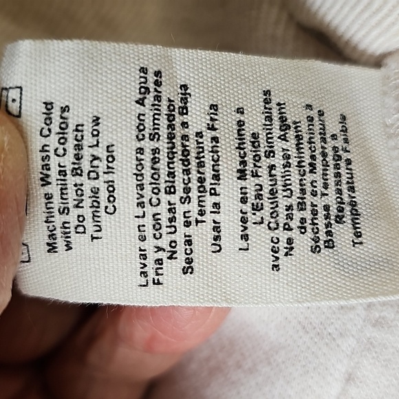 Cream Zip-Up Tie Hoodie By UGG. pockets. Size Small. - Picture 8 of 12